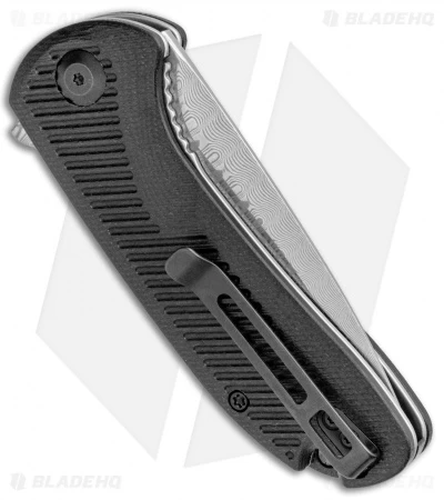 CIVIVI Durus Liner Lock Knife Black G-10 (3" Damascus) C906DS 3 CIVIVI Durus Liner Lock Knife Black G-10 (3" Damascus) C906DS - Image 3