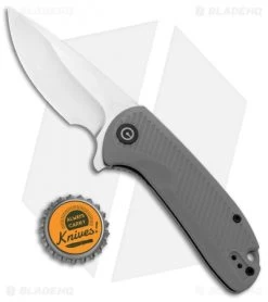 CIVIVI Durus Liner Lock Knife Gray G-10 (3" Satin) C906A -CIVIVI Shop CIVIVI Durus LL Gray G 10 Satin C906A BHQ 98860 jr bottlecap
