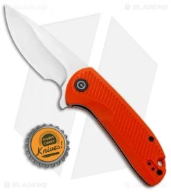 CIVIVI Durus Liner Lock Knife Orange G-10 (3" Satin) C906C -CIVIVI Shop CIVIVI Durus LL Orange G 10 Satin C906C BHQ 98862 jr bottlecap
