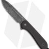 CIVIVI Elementum Fixed Blade Knife Flat Black Ebony (4" Damascus) C2105-DS1