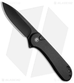 CIVIVI Elementum II Button Lock Knife Black G-10 (3" Black SW) C18062P-1