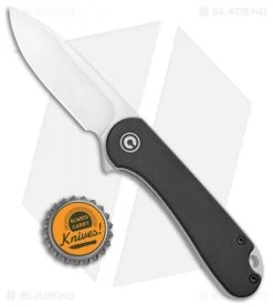 CIVIVI Elementum Liner Lock Knife Black G-10 (2.9" Satin D2) C907A -CIVIVI Shop CIVIVI Elementum LL Black G 10 Satin C907A BHQ 99828 jr bottlecap