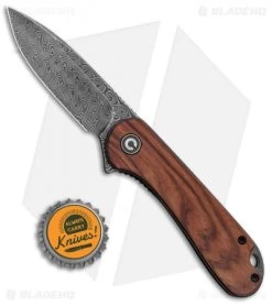 CIVIVI Elementum Liner Lock Knife Cuibourtia Wood (2.9" Damascus) C907DS-2 -CIVIVI Shop CIVIVI Elementum LL Cuibourtia Wood Damascus C907DS 2 BHQ 135791 jr bottlecap
