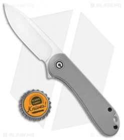 CIVIVI Elementum Liner Lock Knife Gray G-10 (2.9" Satin D2) C907B -CIVIVI Shop CIVIVI Elementum LL Gray G 10 Satin C907B BHQ 99831 jr bottlecap