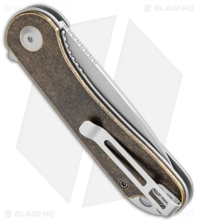 CIVIVI Elementum Liner Lock Knife Brass (2.9" Stonewash) 3 CIVIVI Elementum Liner Lock Knife Brass (2.9" Stonewash) - Image 3