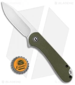 CIVIVI Elementum Liner Lock Knife Green G-10 (2.9" Satin D2) C907E -CIVIVI Shop CIVIVI Elementum Liner Lock Green G 10 Satin C907E BHQ 104240 jr bottlecap