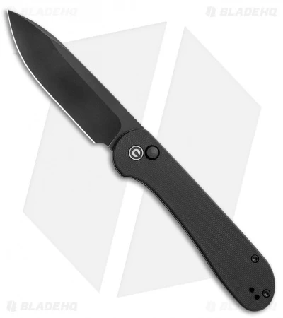CIVIVI Elementum Button Lock Knife Black G-10 (3.5" Black) C2103A 1 CIVIVI Elementum Button Lock Knife Black G-10 (3.5" Black) C2103A