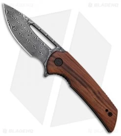 CIVIVI Ferrum Forge Odium Liner Lock Knife Cuibourtia Wood (2.6" Damascus)