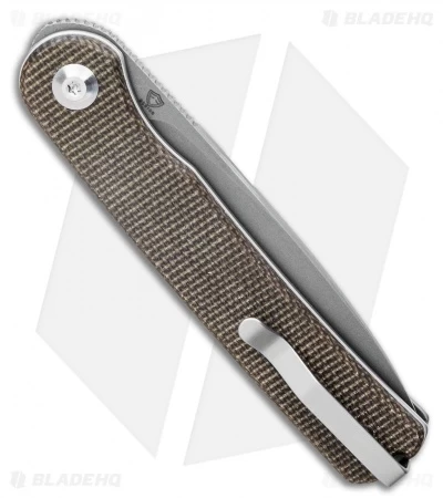 CIVIVI Ferrum Forge Stylum Slip Joint Knife Dark Green Micarta (3" Stonewash) 3 CIVIVI Ferrum Forge Stylum Slip Joint Knife Dark Green Micarta (3" Stonewash) - Image 3