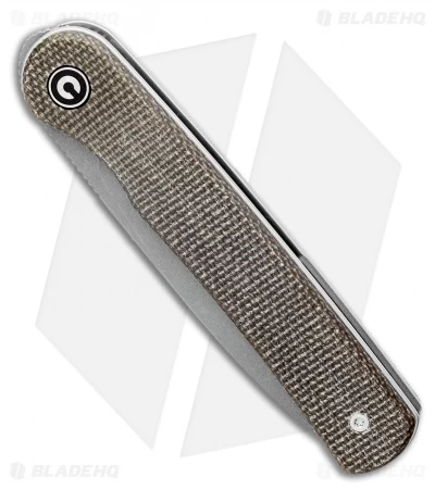 CIVIVI Ferrum Forge Stylum Slip Joint Knife Dark Green Micarta (3" Stonewash) 2 CIVIVI Ferrum Forge Stylum Slip Joint Knife Dark Green Micarta (3" Stonewash) - Image 2