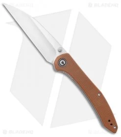 CIVIVI Hadros Liner Lock Knife Brown Micarta (3.35" Satin) C20004-2