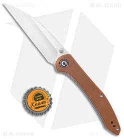 CIVIVI Hadros Liner Lock Knife Brown Micarta (3.35" Satin) C20004-2 -CIVIVI Shop CIVIVI Hadros LL Brown Micarta Satin BHQ 134072 jr bottlecap