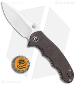 CIVIVI Hooligan Liner Lock Knife Dark Hazel Micarta (2.98" Satin D2) C913B -CIVIVI Shop CIVIVI Hooligan Liner Lock Dark Hazel Micarta Satin D2 C913B BHQ 104229 jr bottlecap