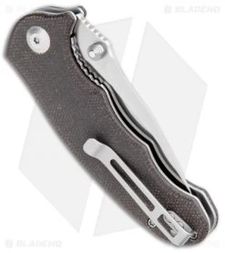 CIVIVI Hooligan Liner Lock Knife Dark Hazel Micarta (2.98" Satin D2) C913B -CIVIVI Shop CIVIVI Hooligan Liner Lock Dark Hazel Micarta Satin D2 C913B BHQ 104229 jr side