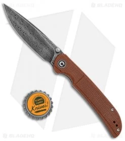 CIVIVI Imperium Liner Lock Knife Brown Micarta (3.5" Damascus) C2107DS-1 -CIVIVI Shop CIVIVI Imperium LL Brown Micarta Damascus C2107DS 1 BHQ 123532 jr bottlecap