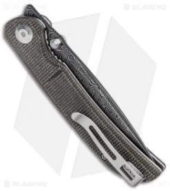 CIVIVI Imperium Liner Lock Knife Dark Green Micarta (3.5" Damascus) C2107DS-3 6 CIVIVI Imperium Liner Lock Knife Dark Green Micarta (3.5" Damascus) C2107DS-3 -CIVIVI Shop CIVIVI Imperium LL Dark Green Micarta Damascus C2107DS 3 BHQ 123534 jr side