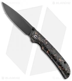 CIVIVI Imperium Liner Lock Knife Shredded CF/Copper (3.5" Black) C2106C