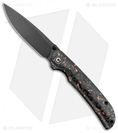 CIVIVI Imperium Liner Lock Knife Shredded CF/Copper (3.5" Black) C2106C 1 CIVIVI Imperium Liner Lock Knife Shredded CF/Copper (3.5" Black) C2106C