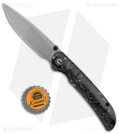 CIVIVI Imperium Liner Lock Knife Shredded CF/Silver (3.5" Stonewash) C2106B -CIVIVI Shop CIVIVI Imperium LL Shredded CF Silver SW C2106B BHQ 123528 jr bottlecap