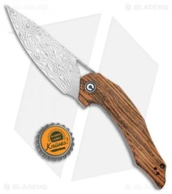 CIVIVI Isham Plethiros Flipper Knife Sandalwood (3.45" Damascus) C904DS-2 -CIVIVI Shop CIVIVI Isham Plethiros Sandalwood Damascus C904DS 2 BHQ 109014 jr bottlecap
