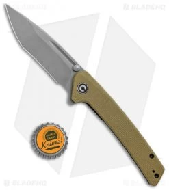 CIVIVI Keen Nadder Tanto Liner Lock Knife Olive Micarta (3.5" SW) C2021C -CIVIVI Shop CIVIVI Keen Nadder Tanto LL Olive Micarta SW BHQ 118859 jr bottlecap