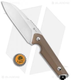 CIVIVI Kepler Fixed Blade Knife Tan G-10 W/Lanyard (4.5" Satin) -CIVIVI Shop CIVIVI Kepler Fixed Blade Tan G 10 Satin C2109B BHQ 106992 jr bottlecap