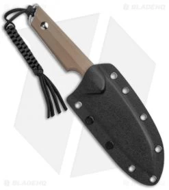 CIVIVI Kepler Fixed Blade Knife Tan G-10 W/Lanyard (4.5" Satin) -CIVIVI Shop CIVIVI Kepler Fixed Blade Tan G 10 Satin C2109B BHQ 106992 jr sheath