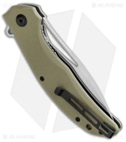 CIVIVI Vexer Flipper Liner Lock Knife OD Green G-10 (3.96" Satin) 6 CIVIVI Vexer Flipper Liner Lock Knife OD Green G-10 (3.96" Satin) -CIVIVI Shop CIVIVI Lynchpin Flipper LL OD Green G 10 Satin C915A BHQ 105666 jr side