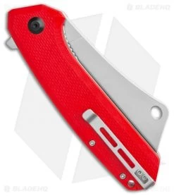 CIVIVI Mastodon Liner Lock Red G-10 (3.8" Stonewash) -CIVIVI Shop CIVIVI Mastodon Liner Lock Red G 10 3.8 Stonewash C2012B BHQ 115281 LS Side