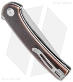 CIVIVI Mini Asticus Liner Lock Knife Black Rubbed Copper (3.25" Satin) -CIVIVI Shop CIVIVI Mini Asticus LL Black Rubbed Copper Satin BHQ 134063 jr spine