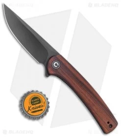 CIVIVI Mini Asticus Liner Lock Knife Cuibourtia Wood (3.25" Black Stonewash) -CIVIVI Shop CIVIVI Mini Asticus LL Cuibourtia Wood Black SW BHQ 134067 jr bottlecap