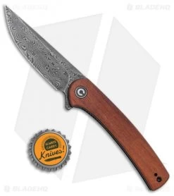 CIVIVI Mini Asticus Liner Lock Knife Cuibourtia Wood (3.25" Damascus) -CIVIVI Shop CIVIVI Mini Asticus LL Cuibourtia Wood Damascus BHQ 134069 jr bottlecap