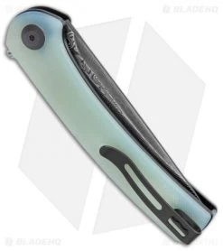 CIVIVI Mini Asticus Liner Lock Knife Natural G-10 (3.25" Damascus) -CIVIVI Shop CIVIVI Mini Asticus LL Natural G 10 Damascus BHQ 134068 jr side