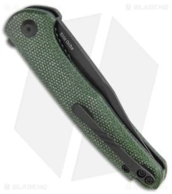 CIVIVI Mini Sandbar Liner Lock Knife Green Micarta (2.9" Black) C20011-3 -CIVIVI Shop CIVIVI Mini Sandbar LL Knife Green Micarta Black BHQ 142903 jr side