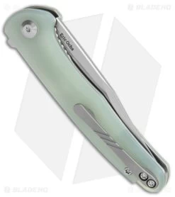 CIVIVI Mini Sandbar Liner Lock Knife Natural Jade G-10 (2.9" Satin ) C20011-2 6 CIVIVI Mini Sandbar Liner Lock Knife Natural Jade G-10 (2.9" Satin ) C20011-2 -CIVIVI Shop CIVIVI Mini Sandbar LL Knife Natural Jade G 10 Satin BHQ 142902 jr side