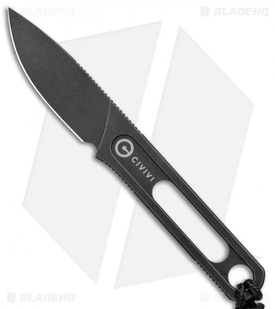 CIVIVI Minimis Fixed Blade Knife W/ Pocket Sheath (2.2" Black Stonewash) 1 CIVIVI Minimis Fixed Blade Knife W/ Pocket Sheath (2.2" Black Stonewash)