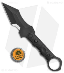 CIVIVI Orthrus Tactical Button Fixed Blade Knife Black G-10 (3.8" Black Serr) 9 CIVIVI Orthrus Tactical Button Fixed Blade Knife Black G-10 (3.8" Black Serr) -CIVIVI Shop CIVIVI Orhrus Tactical Fixed Blade Black G 10 Black Serr BHQ 144146 jr bottlecap