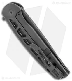 CIVIVI Perf Skeletonized Frame Lock Knife Black Steel (3.1" Black) -CIVIVI Shop CIVIVI Perf Skeletonized FL Black Steel Black BHQ 120918 jr side