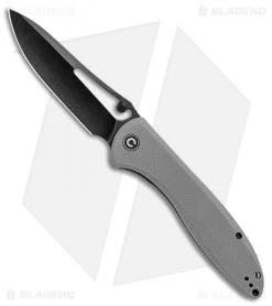 CIVIVI Picaro Liner Lock Knife Gray G-10 (3.94" Black Stonewash)