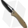 CIVIVI Picaro Liner Lock Knife Tan G-10 (3.94" Black Stonewash)