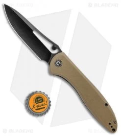 CIVIVI Picaro Liner Lock Knife Tan G-10 (3.94" Black Stonewash) -CIVIVI Shop CIVIVI Picarto LL Tan G 10 Black SW C916B BHQ 105670 jr bottlecap