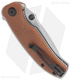 CIVIVI Pintail Liner Lock Knife Brown Micarta (3" Satin) C2020A -CIVIVI Shop CIVIVI Pintail Liner Lock Knife Brown Micarta 3.00 Satin C2020A BHQ 117972 LS Side