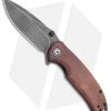 CIVIVI Pintail Liner Lock Knife Cuibourtia Wood (3" Damascus) C2020DS-2