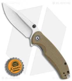 CIVIVI Pintail Liner Lock Knife Olive Green Micarta (3" Satin) C2020B -CIVIVI Shop CIVIVI Pintail Liner Lock Knife Olive Green Micarta 3.00 Satin C2020B BHQ 118010 LS Bottlecap