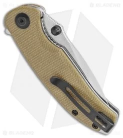 CIVIVI Pintail Liner Lock Knife Olive Green Micarta (3" Satin) C2020B -CIVIVI Shop CIVIVI Pintail Liner Lock Knife Olive Green Micarta 3.00 Satin C2020B BHQ 118010 LS Side