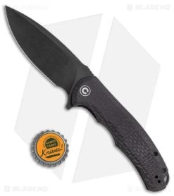 CIVIVI Praxis Flipper Liner Lock Knife Coarse Black Micarta (3.75" Black) C803G -CIVIVI Shop CIVIVI Praxis Flipper LL Black Micarta Black BHQ 142943 jr bottlecap