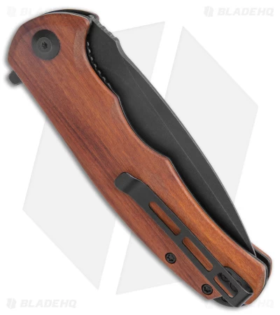 CIVIVI Praxis Flipper Liner Lock Knife Cuibourtia Wood (3.75" Black) C803H 3 CIVIVI Praxis Flipper Liner Lock Knife Cuibourtia Wood (3.75" Black) C803H - Image 3
