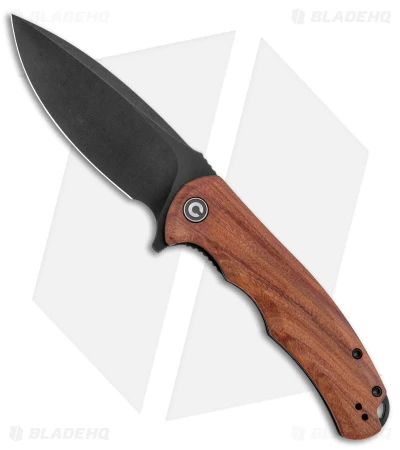 CIVIVI Praxis Flipper Liner Lock Knife Cuibourtia Wood (3.75" Black) C803H 1 CIVIVI Praxis Flipper Liner Lock Knife Cuibourtia Wood (3.75" Black) C803H