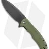 CIVIVI Praxis Flipper Liner Lock Knife OD Green G-10 (3.75" Black) C803F