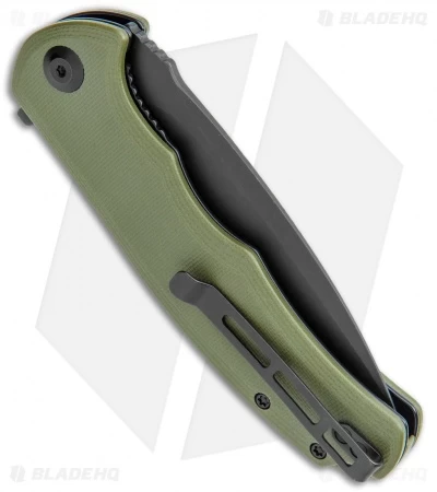 CIVIVI Praxis Flipper Liner Lock Knife OD Green G-10 (3.75" Black) C803F 3 CIVIVI Praxis Flipper Liner Lock Knife OD Green G-10 (3.75" Black) C803F - Image 3